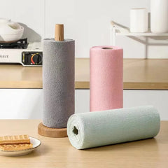 20 Sheets Microfiber Cleaning Cloth Fast Drying Reusable Washable Rag microfiber towel roll