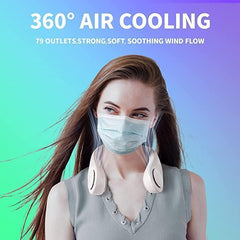 Portable Neck Rechargeable Fan